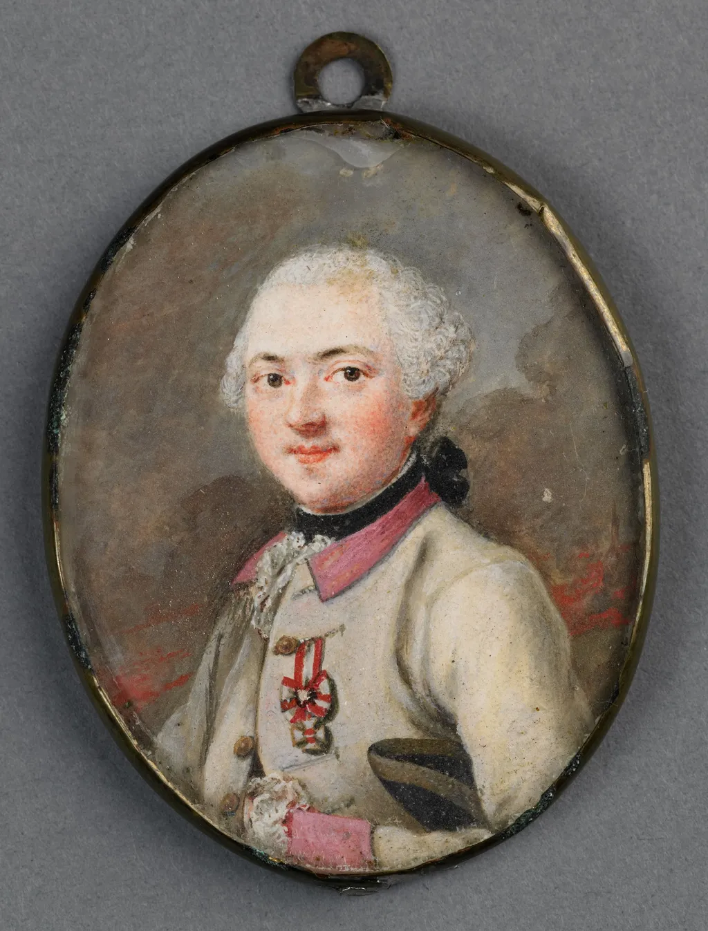 Portrait of an Austrian officer, by Unknown, unspecified, 1790