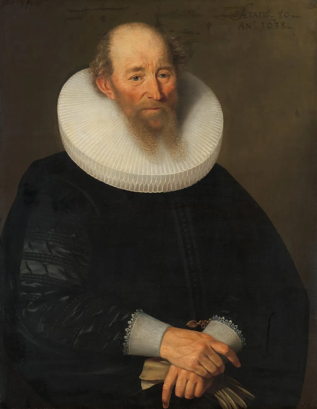 Portrait of an Old Man, by Unknown, unspecified, 1638