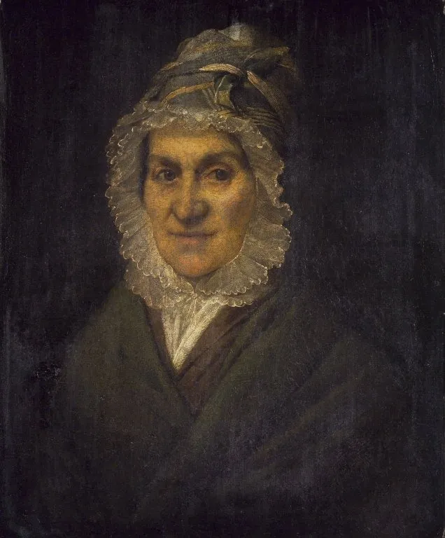 Portrait of an old woman, by Unknown, oil, 1850