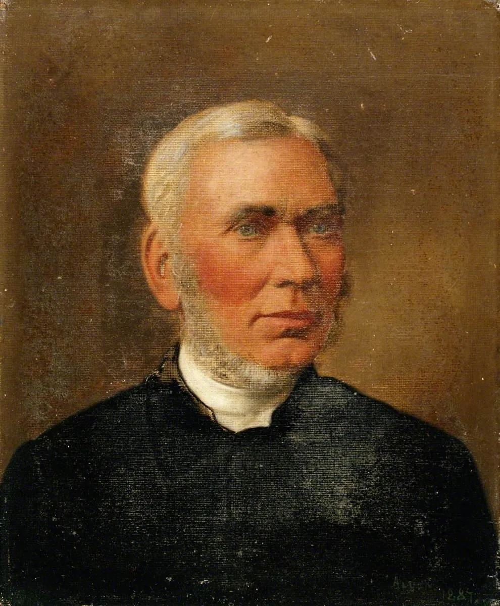 Portrait of an Unidentified Calvinistic Methodist Minister, by Unknown, oil, 1894