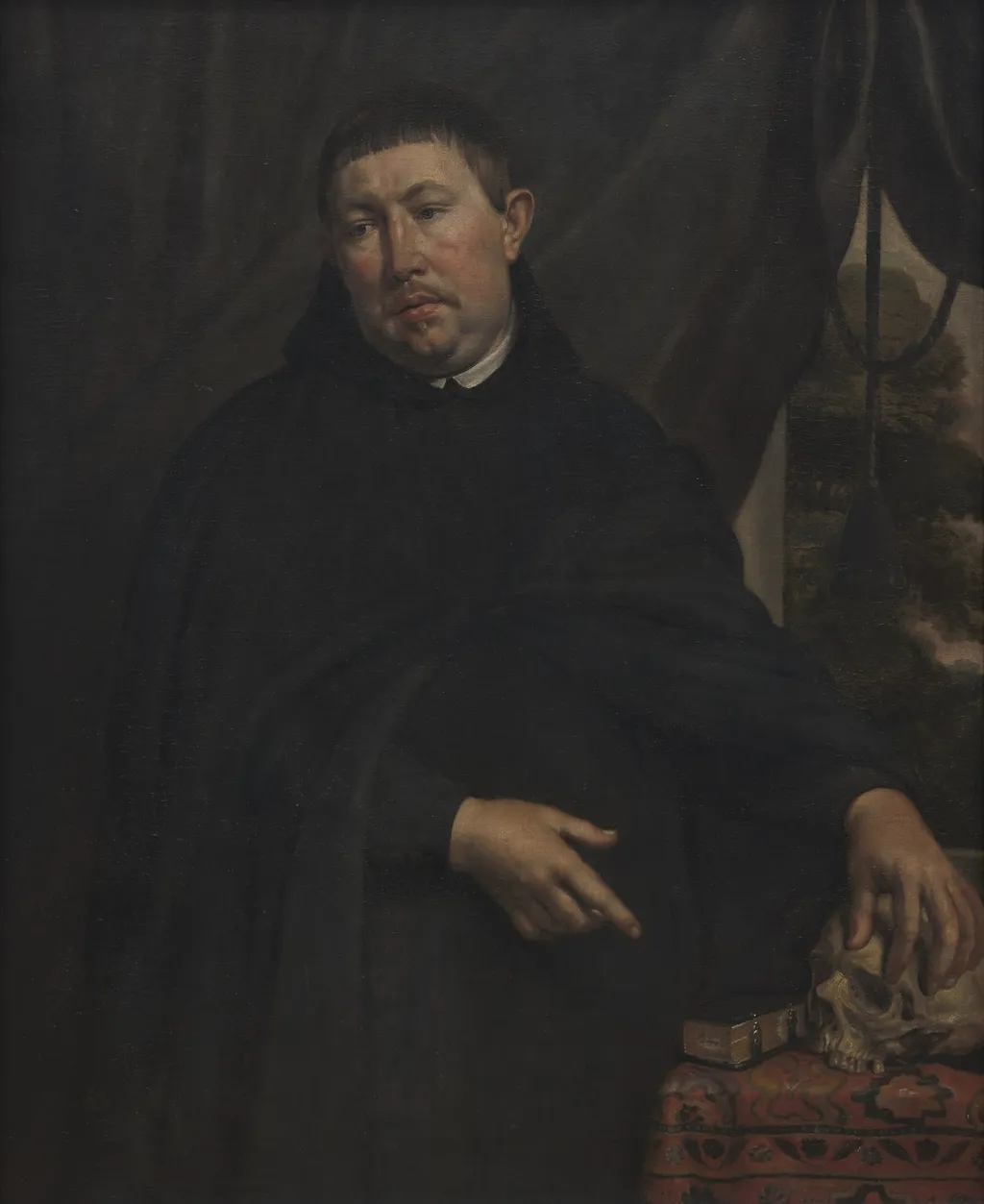 Portrait of an unknown Alexian friar (?-?), by Unknown, oil, 1658