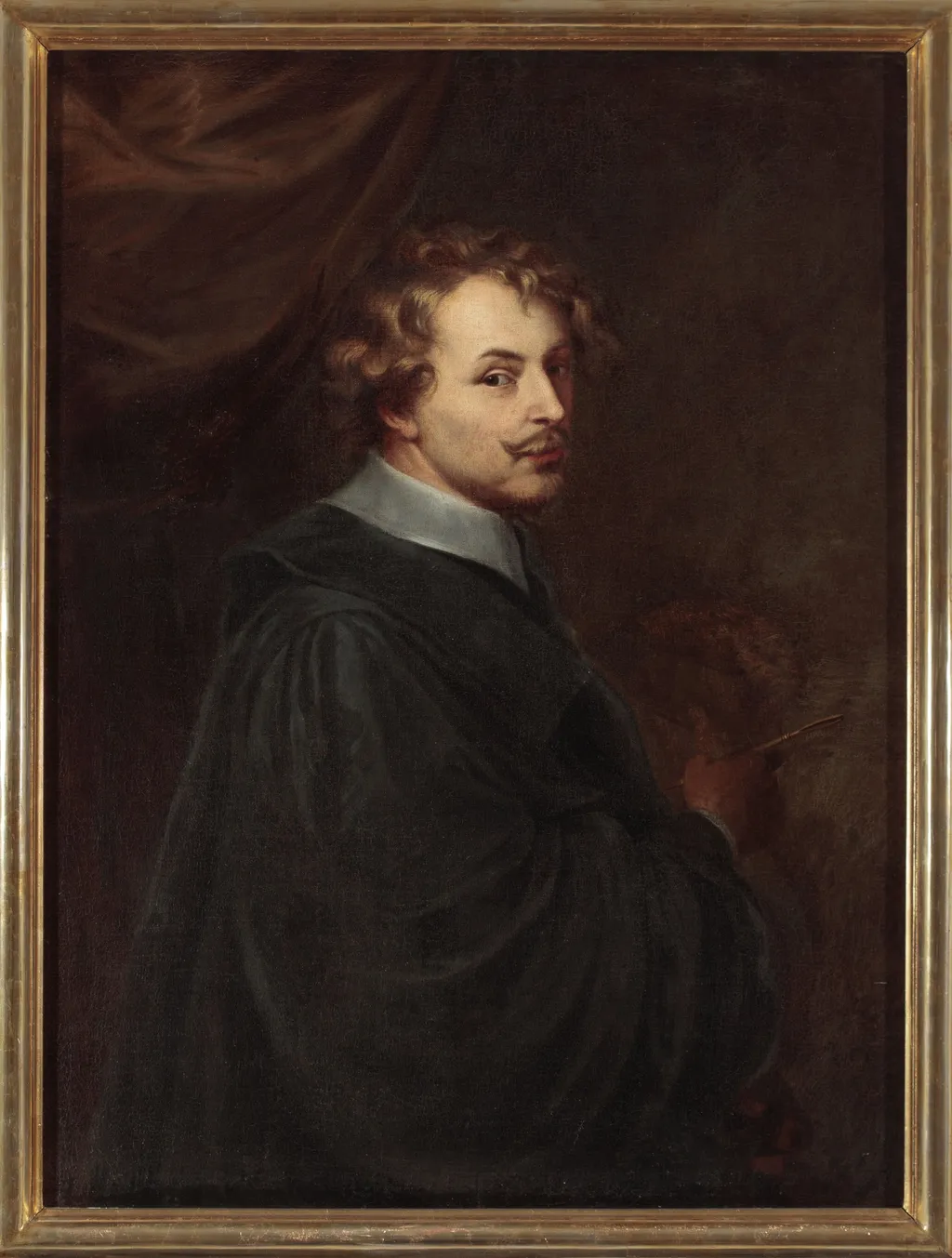Portrait of Anthony van Dyck (1599–1641), by Unknown, oil, 1642