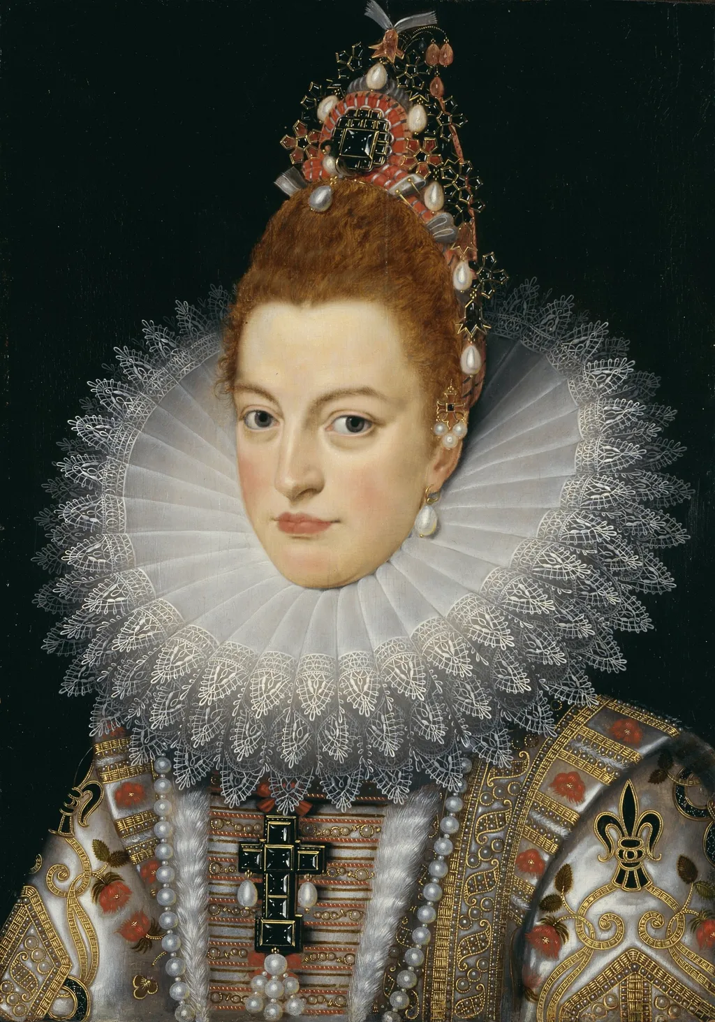 Portrait of Archduchess Isabella, by Unknown, oil, 1601