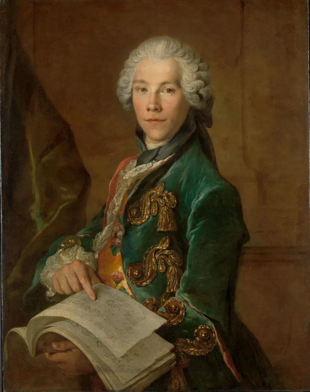 Portrait of Arnoldus van Rijneveld, by Unknown, unspecified, 1738