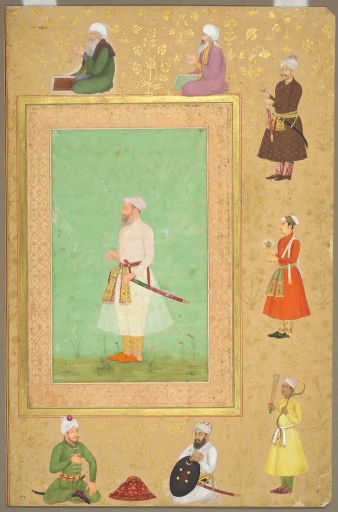 Portrait of Asaf Khan (1569–1641), from the Late Shah Jahan Album, by Unknown