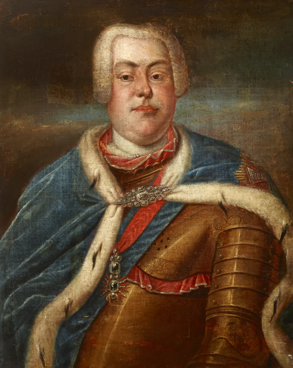 Portrait of Augustus III of Saxony (1696–1763), King of Poland in 1733–1763, by Unknown, oil, 1799