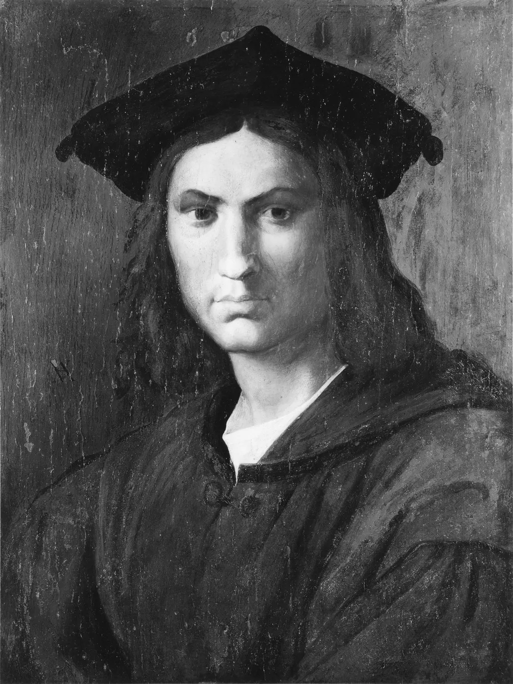 Portrait of Baccio Bandinelli, formerly believed to be of Andrea del Sarto, by Unknown, oil, 1550