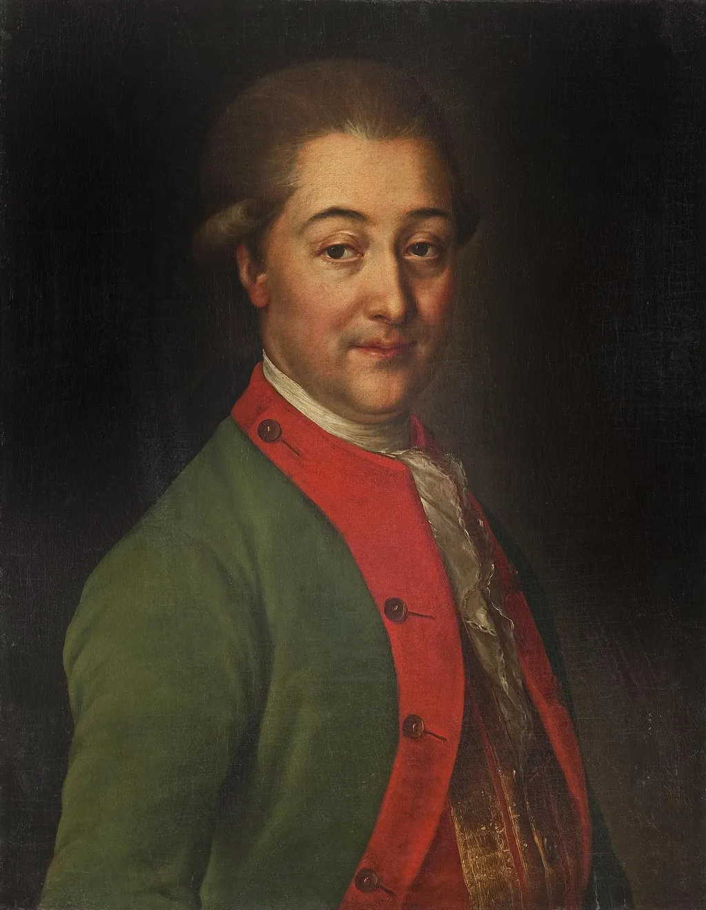 Portrait of Brigadier Alexander Khrapovitsky, by Unknown, oil, 1775