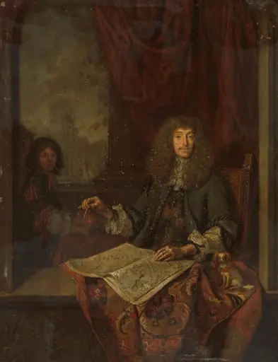 Portrait of Carel Quina (1622-89), Knight of the Holy Sepulchre and Amsterdam-born explorer of Asia, by Unknown