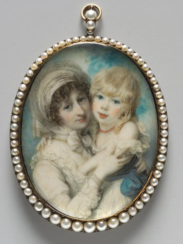 Portrait of Catherine Clemens and Her Son, John Marcus Clemens, by Unknown