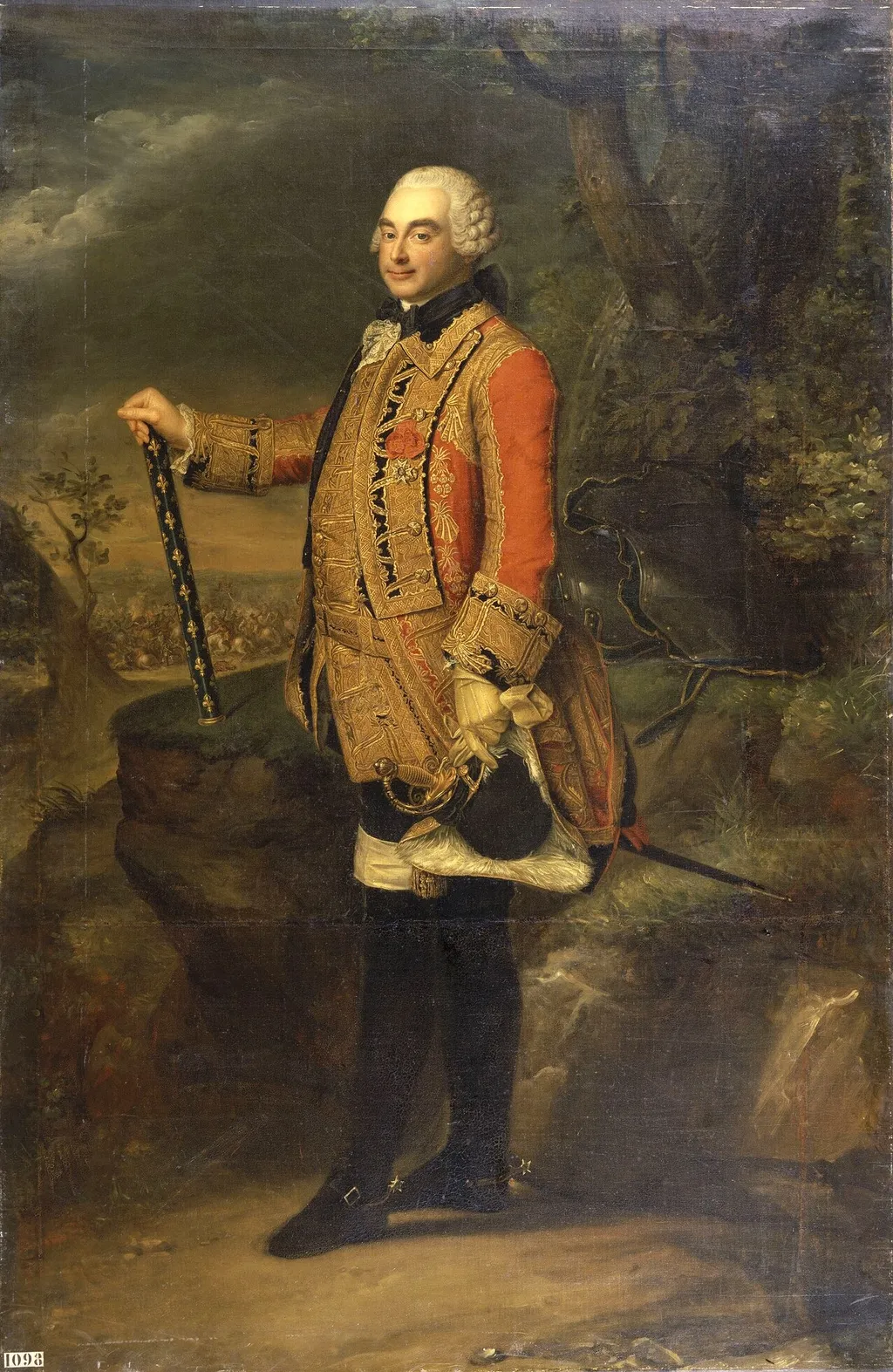 Portrait of Charles de Rohan, Prince of Soubise, by Unknown, oil, 1750