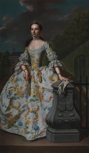 Portrait of Charlotte Beatrix Strick van Linschoten, by Unknown, 1755