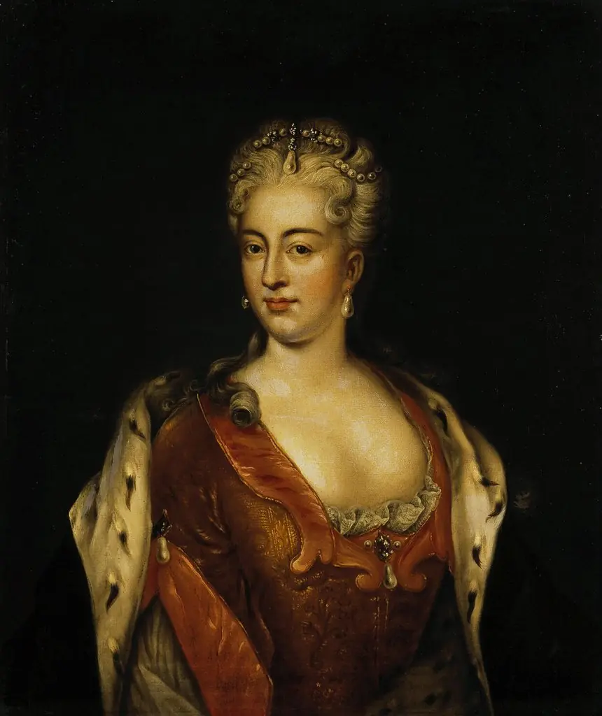 Portrait of Charlotte Sophia Christina of Brunswick Wolfenbuttel, by Unknown