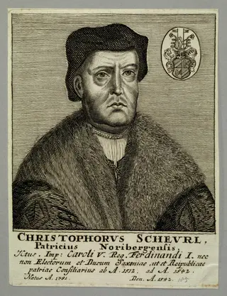 Portrait of Christoph II Scheurl, by Unknown, 1850