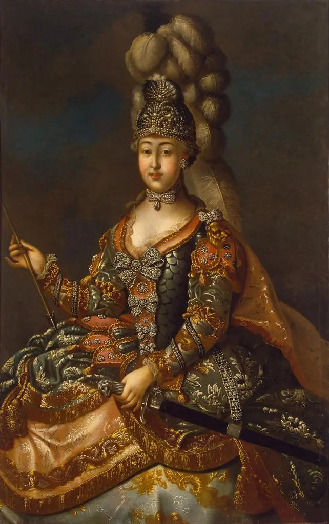 Portrait of Countess Anna Sheremetyeva in a ''Carousel'' Costume, by Unknown