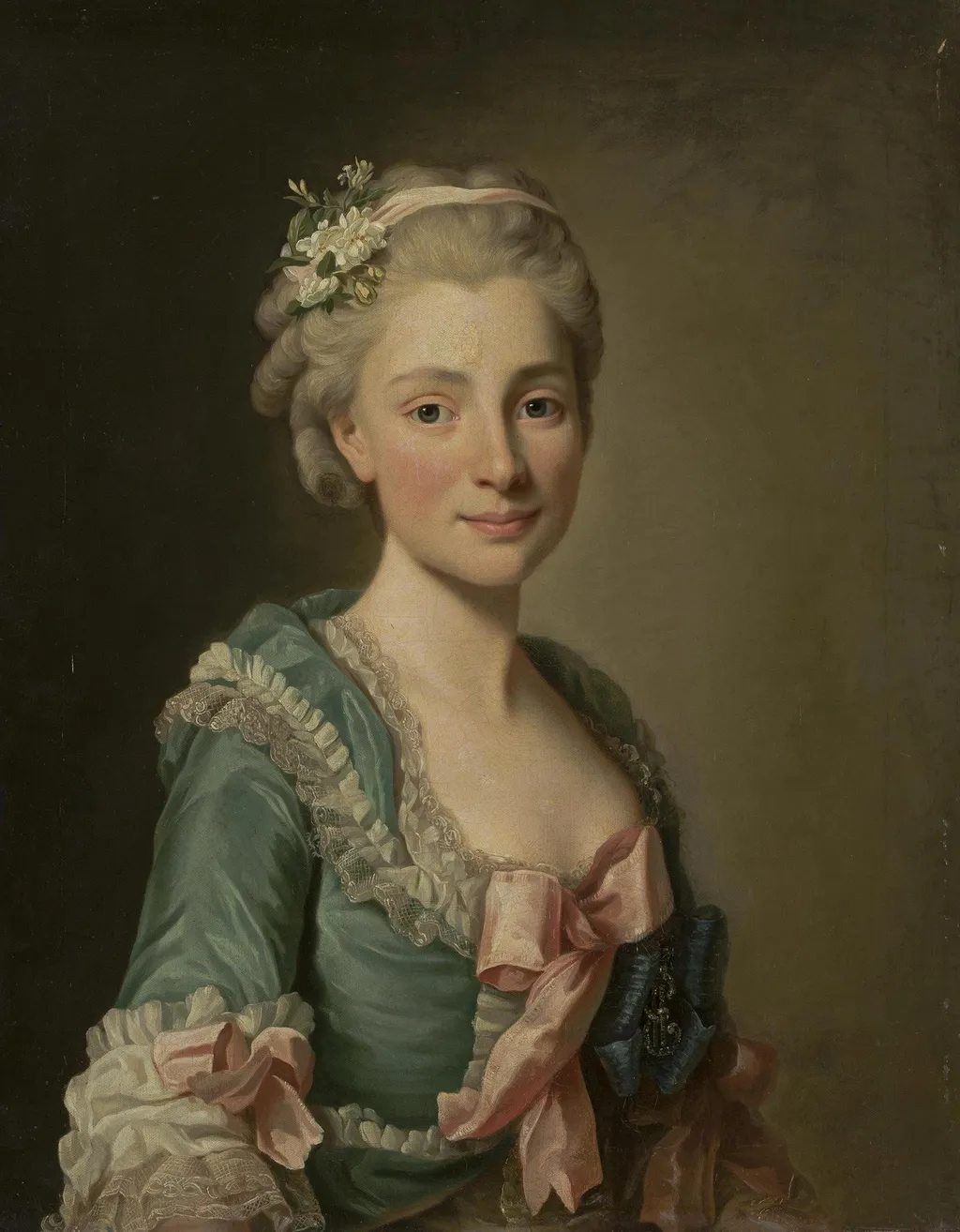 Portrait of Countess Yekaterina P. Stroganova (1744-1815) (copy), by Unknown, oil, 1775