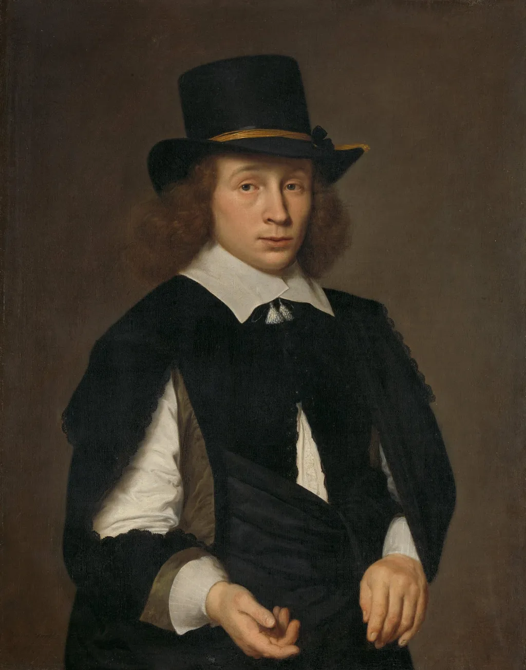 Portrait of Dirck Hendrick Meulenaer (1620-in or after 1649 ?), by Unknown, unspecified, 1645