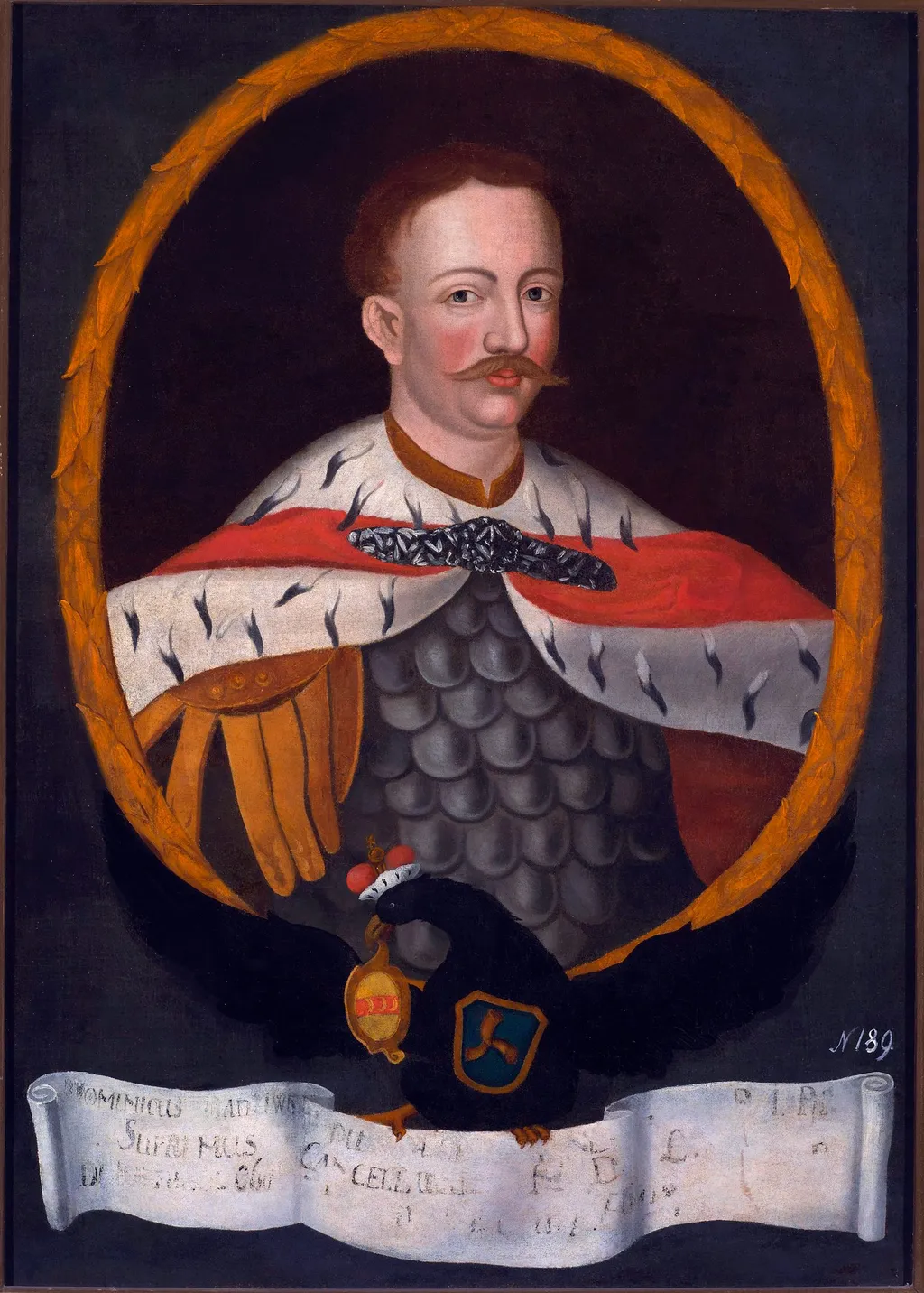 Portrait of Dominik I Mikołaj Radziwiłł (1643–1697), by Unknown, oil, 1735