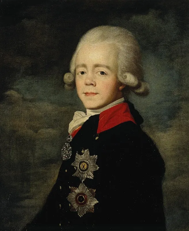 Portrait of Emperor Payl I, by Unknown, oil, 1799