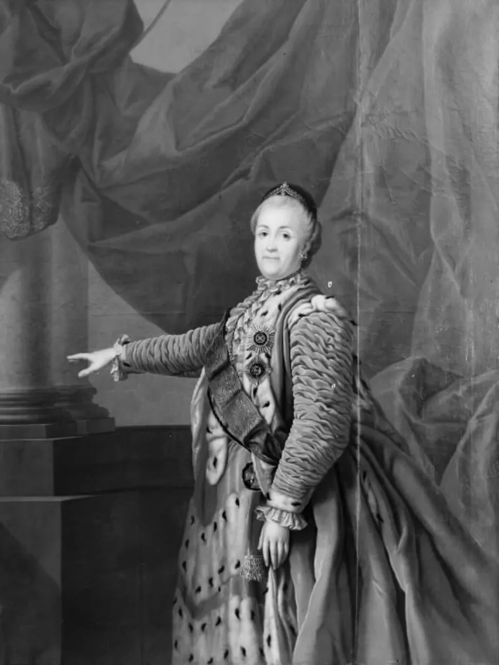 Portrait of Empress Catharine II of Russia, by Unknown, unspecified, 1774