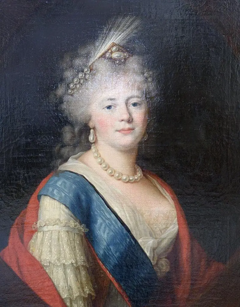 Portrait of Empress Maria Feodorovna, née Princess Sophie Dorothea of Württemberg (1759-1828), Wife of Emperor Paul I of Russia ( Type of Gerhard von Kügelgen), by Unknown, 1798