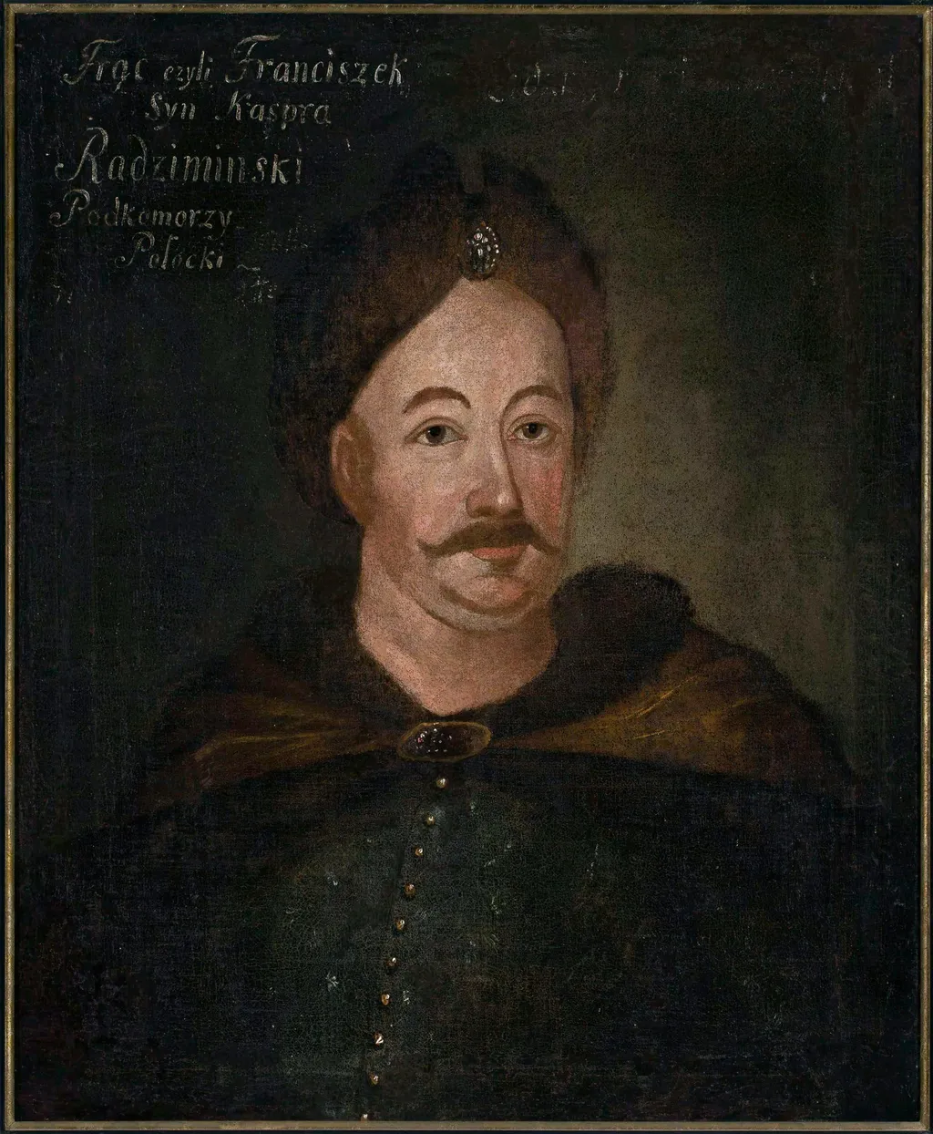 Portrait of Franciszek Radzimiński, chamberlain of Polotsk, by Unknown, oil, 1750