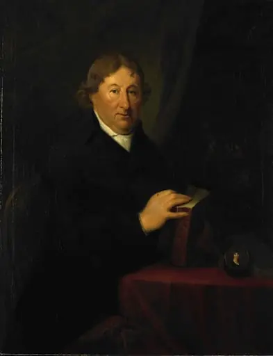 Portrait of Gerrit van der Pot, Lord of Groeneveld, Art Collector in Rotterdam, by Unknown, 1803