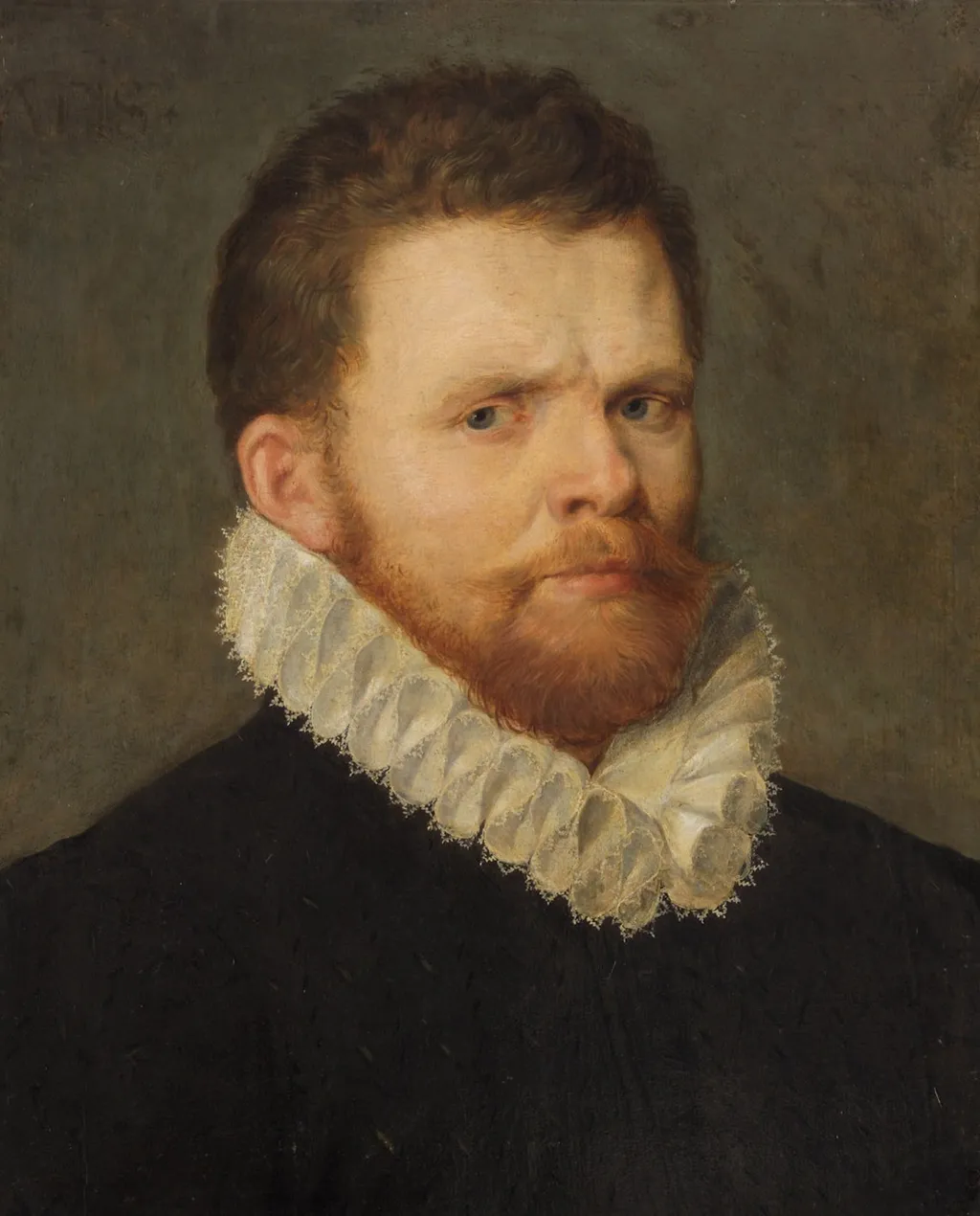 Portrait of Gillis Mostaert I (1528-1598), by Unknown, oil, 1590