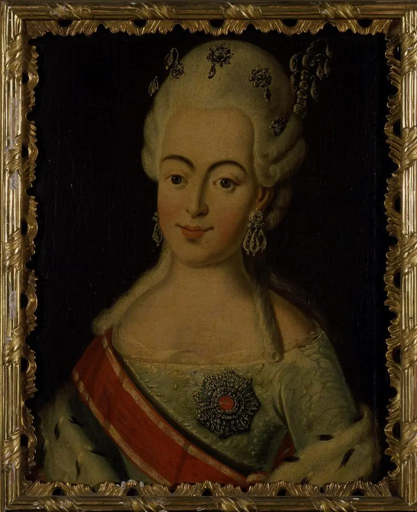 Portrait of Grand Duchess Natalya Alexeyevna, by Unknown