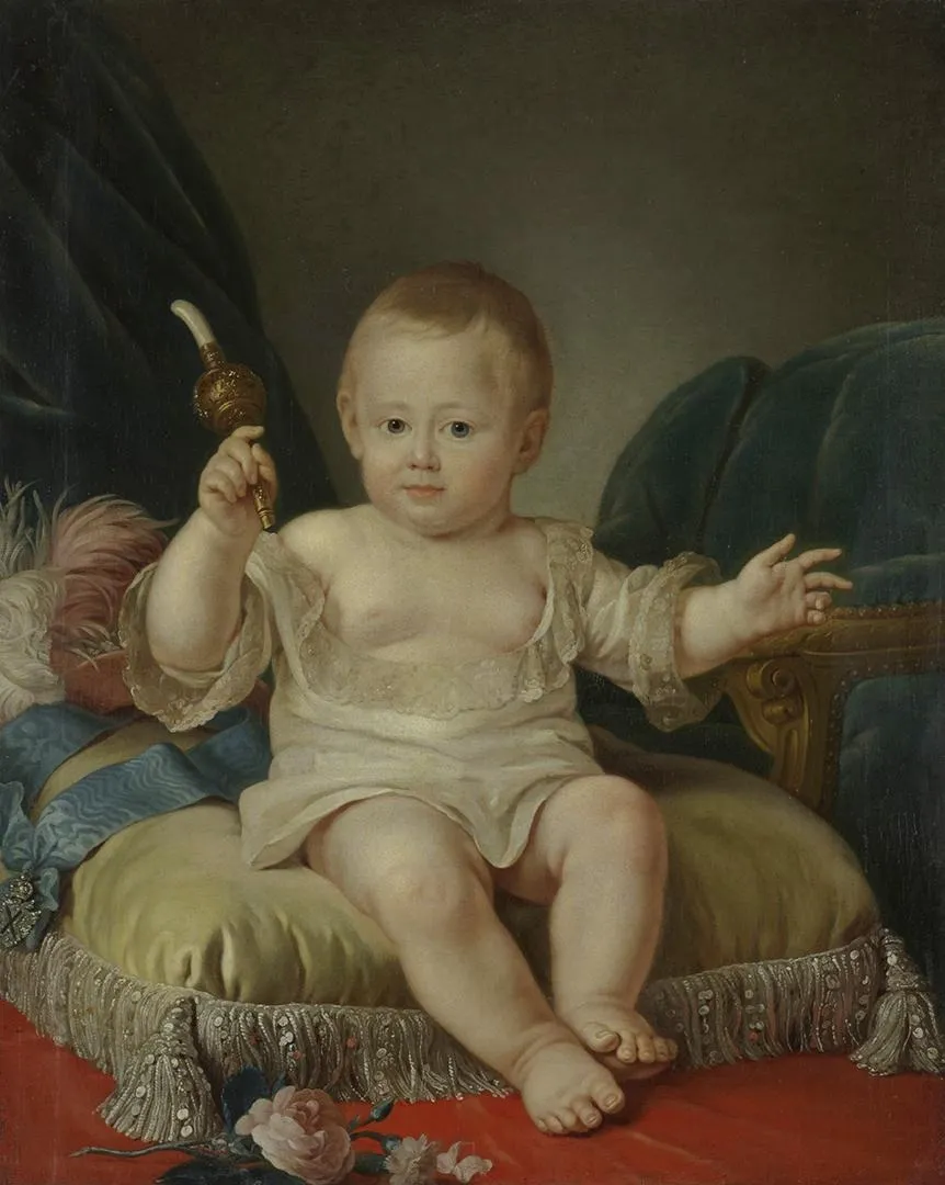 Portrait of Grand Duke Alexander Pavlovich as a Child, by Unknown, oil, 1800