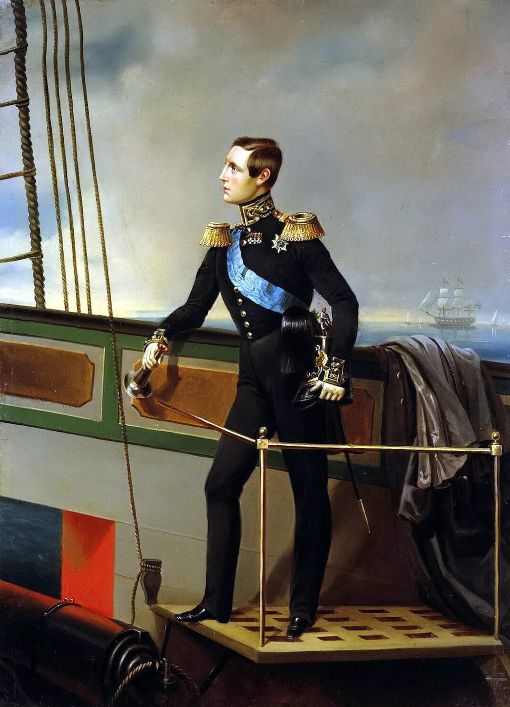 Portrait of Grand Duke Konstantin Nikolayevich, by Unknown, oil, 1850