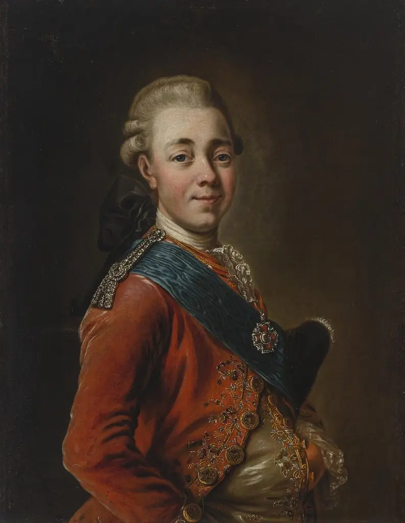 Portrait of Grand Duke Pavel Petrovich, the Future Emperor Paul I of Russia (1754-1801), by Unknown