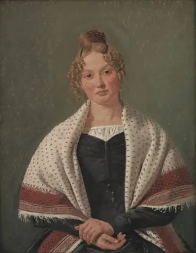 Portrait of Hanne Wanscher, née Wegener, by Unknown