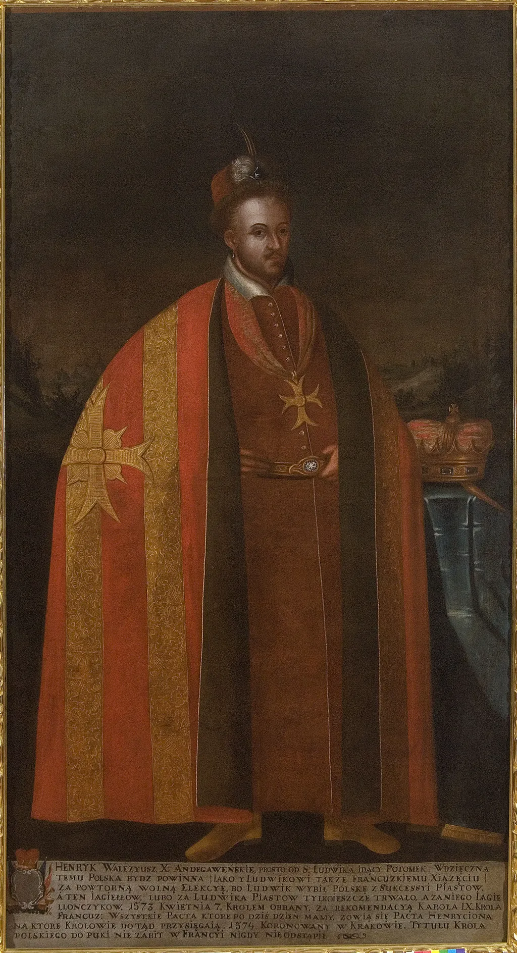 Portrait of Henry of Valois (1551–1589), by Unknown, oil, 1756