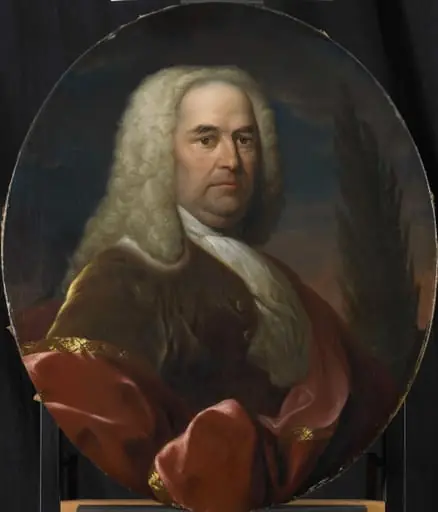 Portrait of Hugo du Bois, Director of the Rotterdam Chamber of the Dutch East India Company, elected 1734, by Unknown, 1766