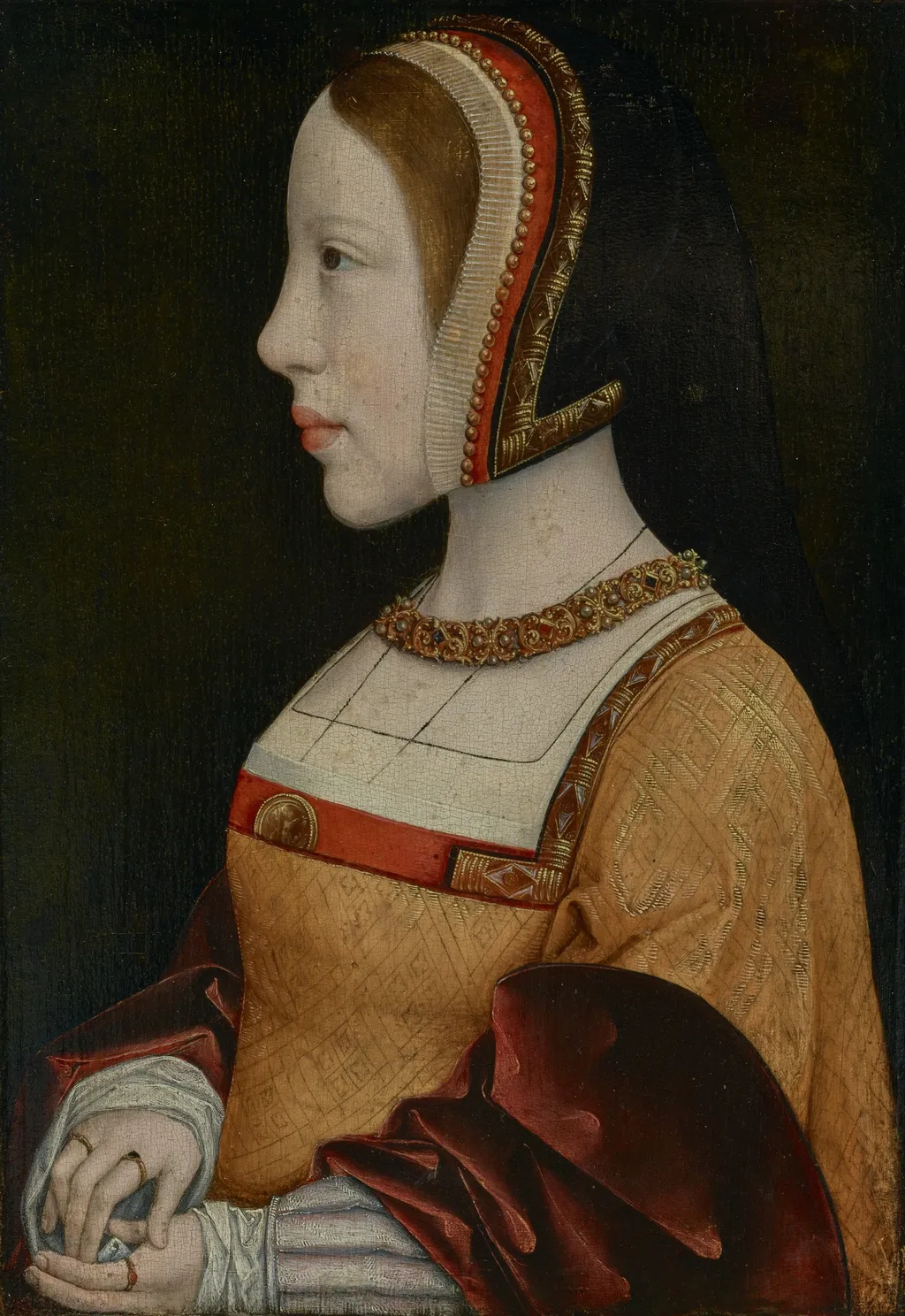 Portrait of Isabella of Austria (1501–1526), by Unknown, oil, 1515