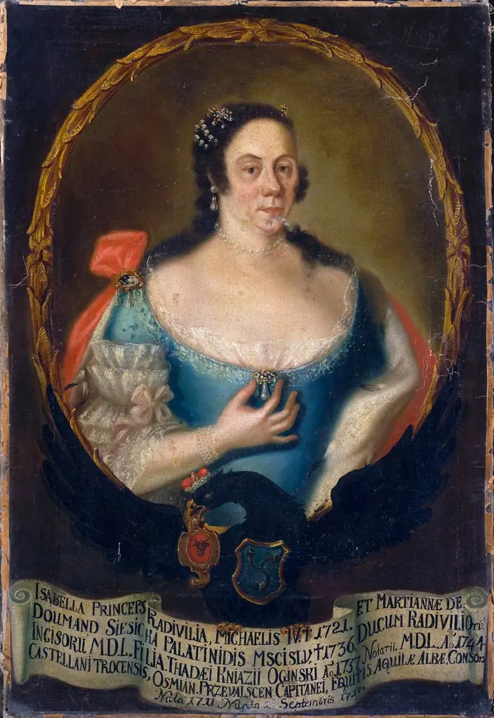 Portrait of Izabela Ogińska née Radziwiłł (1711–1761), by Unknown