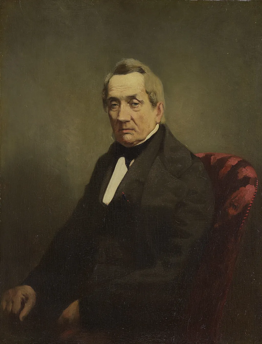 Portrait of J C de Brunett, Consul-General of Russia to Amsterdam, by Unknown, oil, 1850