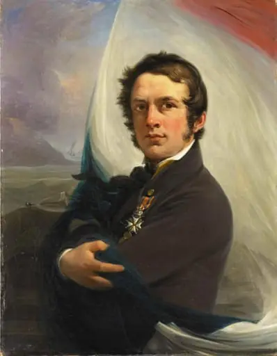 Portrait of Jacob Hobein, Rescued the Dutch Flag under Enemy Fire, 18 March 1831, by Unknown, 1832