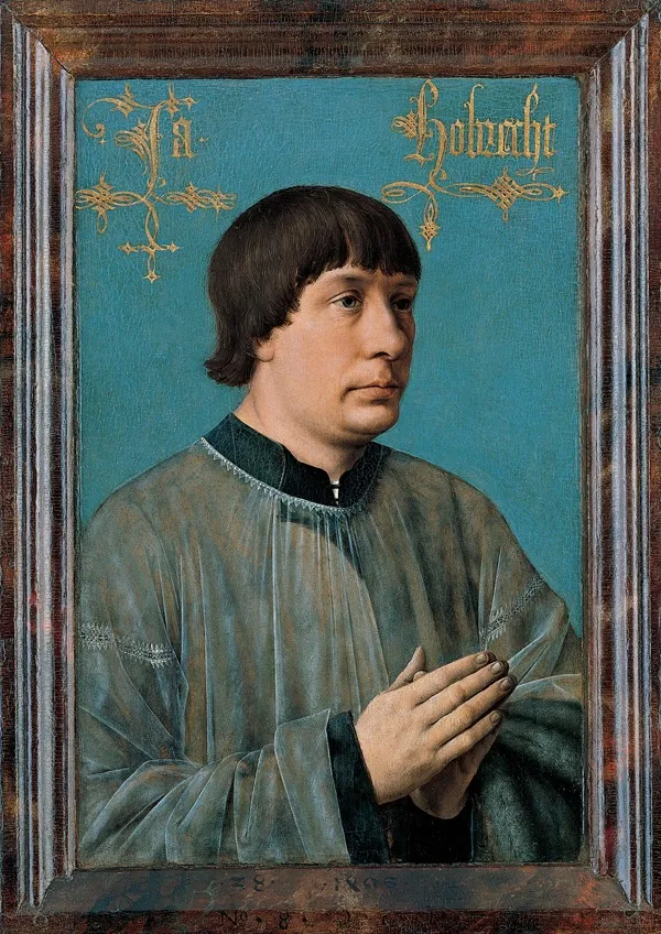 Portrait of Jacob Obrecht, by Unknown, oil, 1498