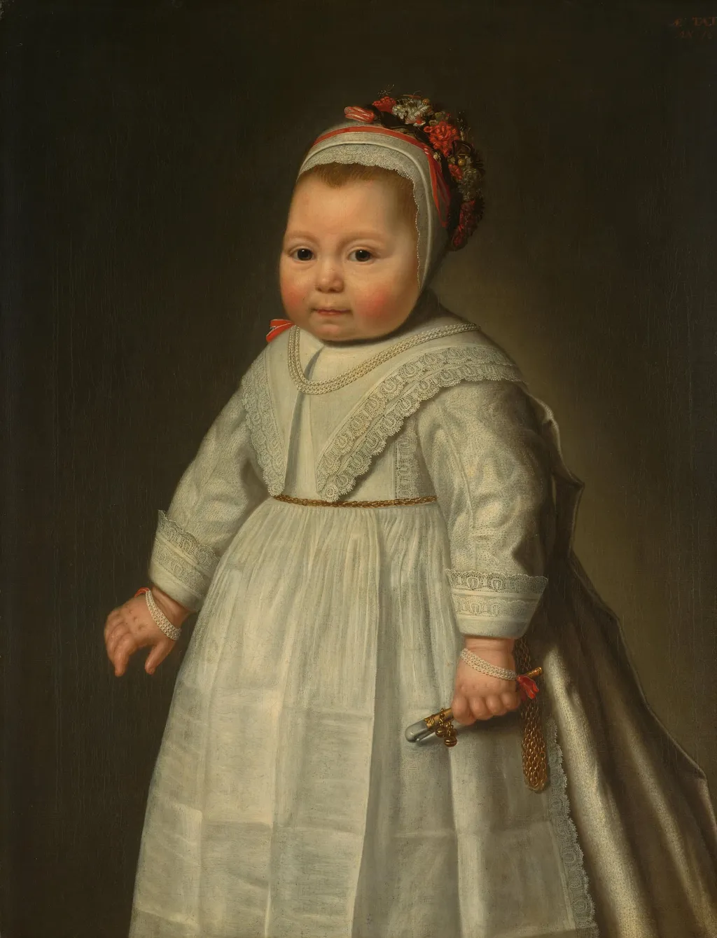 Portrait of Jacoba Bontemantel (1643-?), by Unknown, unspecified, 1644