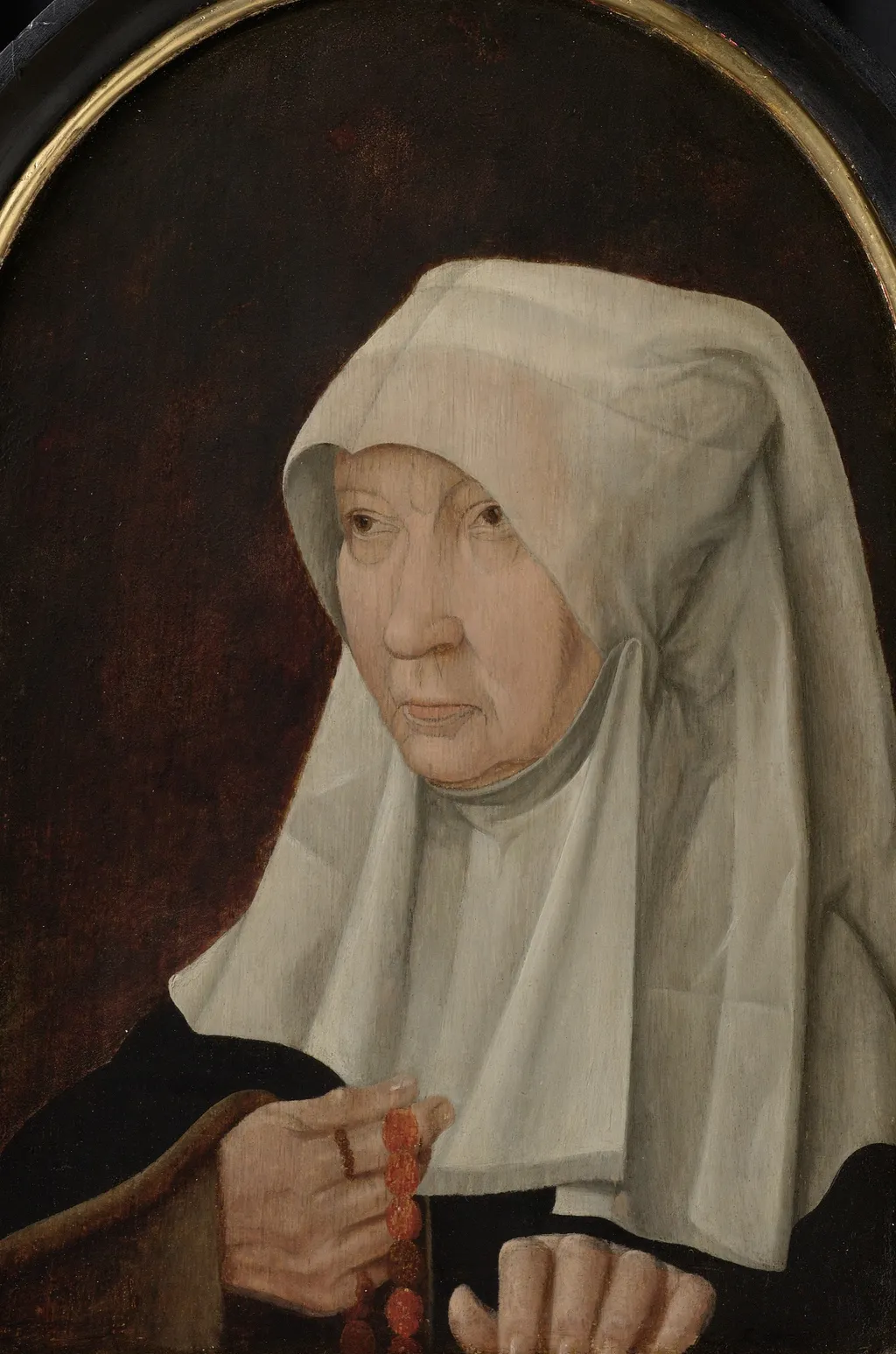 Portrait of Jacomina Claesdr van Ruyven (?-1509), by Unknown, oil, 1550