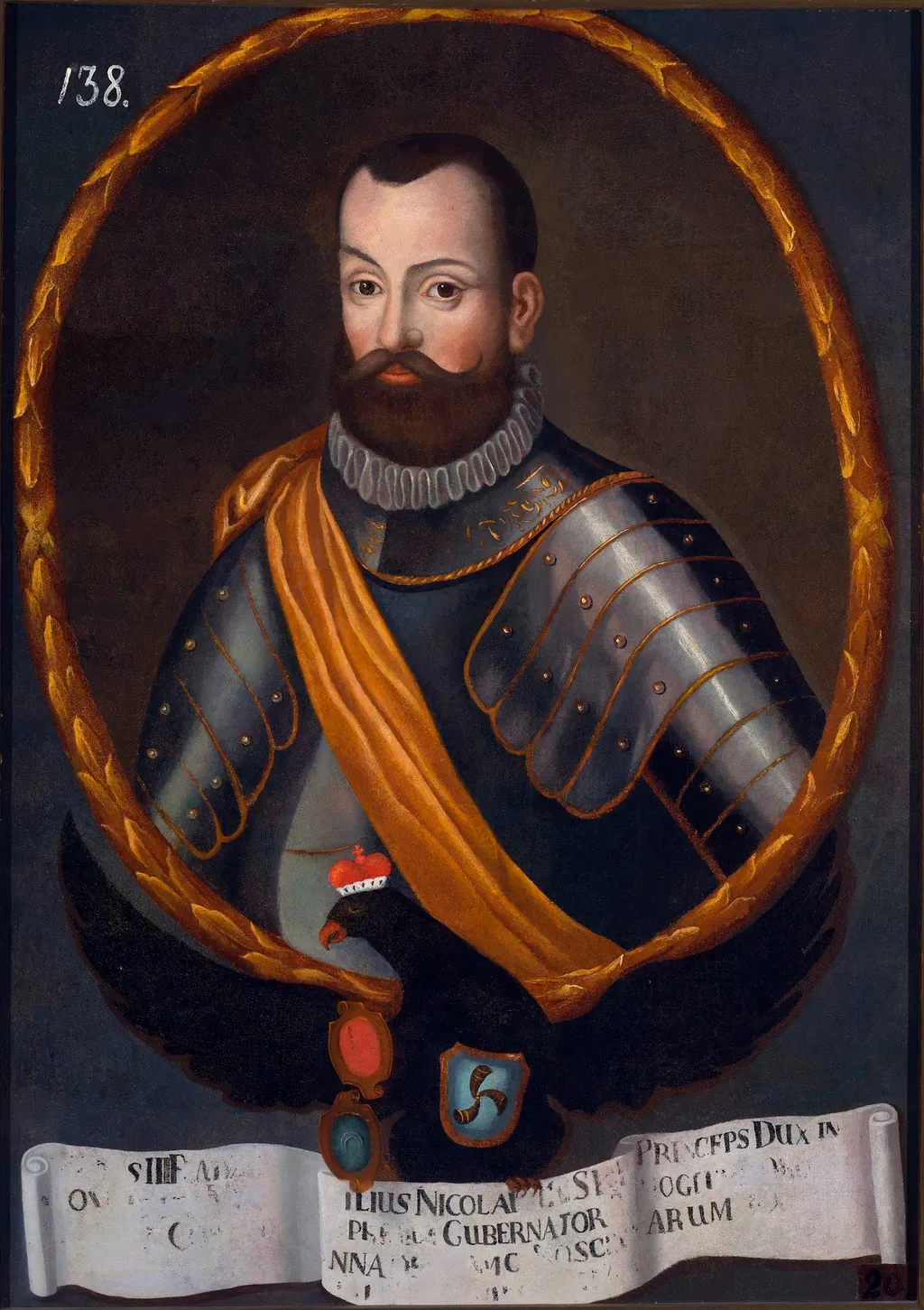 Portrait of Jan III Radziwiłł (?–1542), by Unknown, oil, 1735
