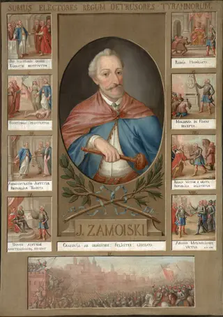 Portrait of Jan Zamoyski (1542-1605), Grand Crown Hetman, by Unknown, 1794