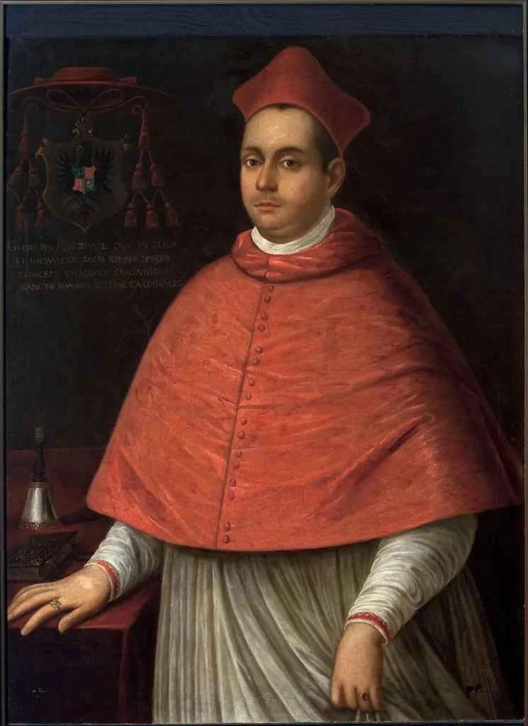 Portrait of Jerzy Radziwiłł (1556–1600), cardinal, by Unknown, 1850