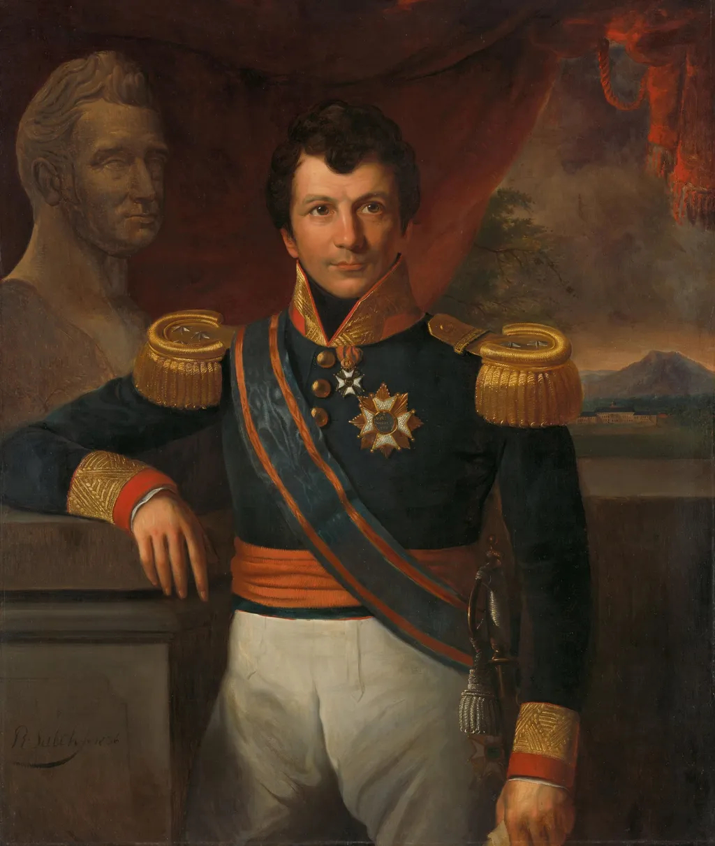 Portrait of Johannes, Graaf van den Bosch, Governor-General of the Dutch East Indies, by Unknown, unspecified, 1836