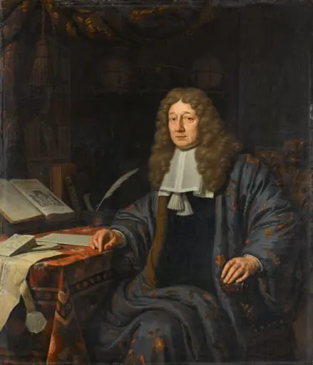 Portrait of Johannes Hudde, by Unknown, 1686