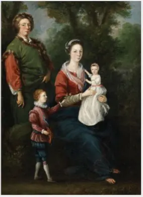 Portrait of Joseph Leeson, 1st Earl of Milltown with his Third Wife Elizabeth, their Daughter Cecilia and his Grandson Joseph, later 3rd Earl of Milltown, by Unknown