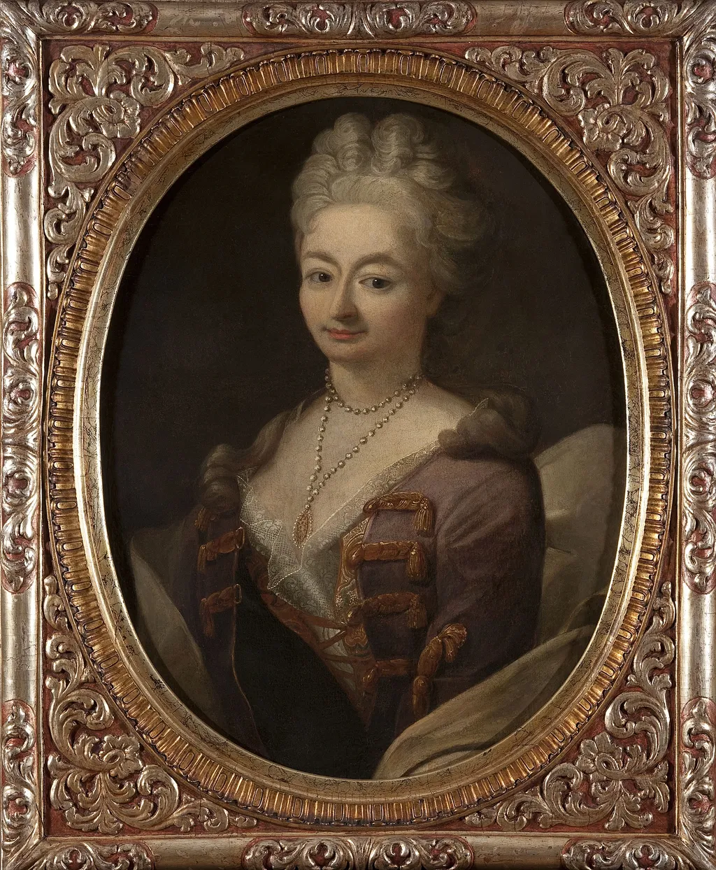 Portrait of Katarzyna Leszczyńska née Opalińska (1680–1747), by Unknown, oil, 1718