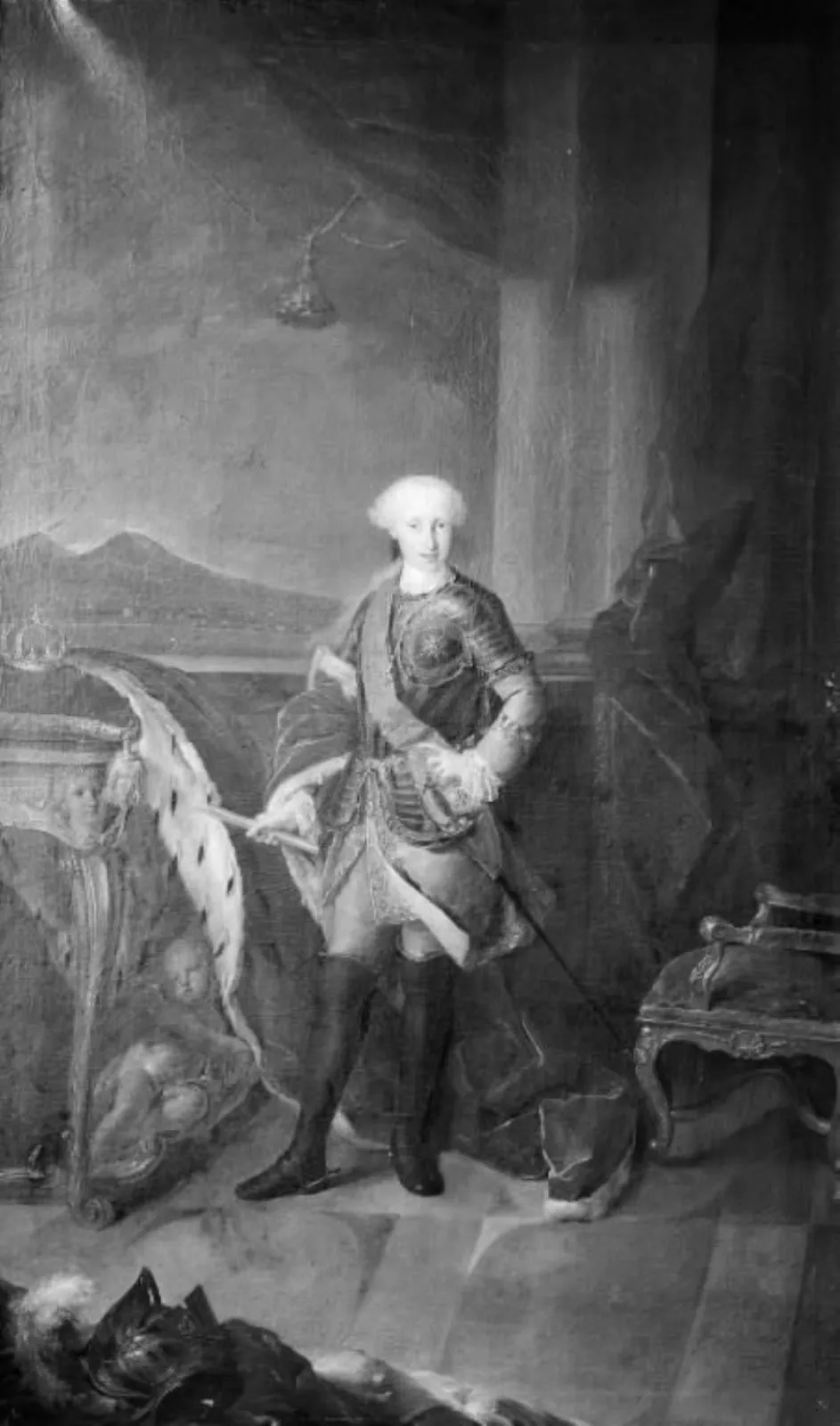 Portrait of King Ferdinand IV of the Two Sicilies, by Unknown, unspecified, 1766